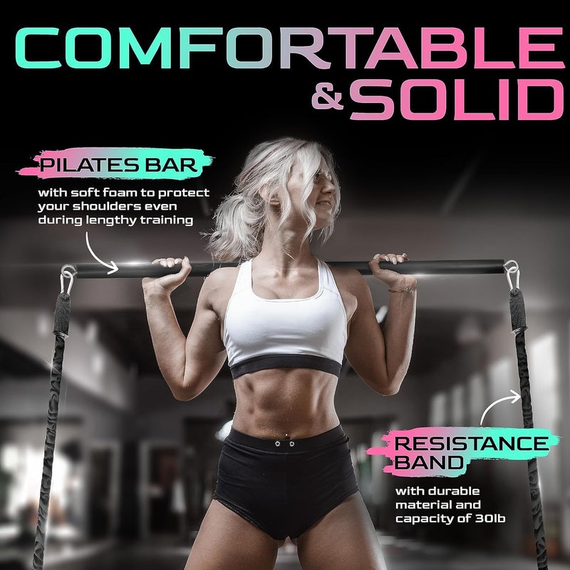 Yes4All Multi-Functional Aerobic Step Platform Adapter/Versatile Stepper Platform With Pilate Bar And Resistance Band - Image 4